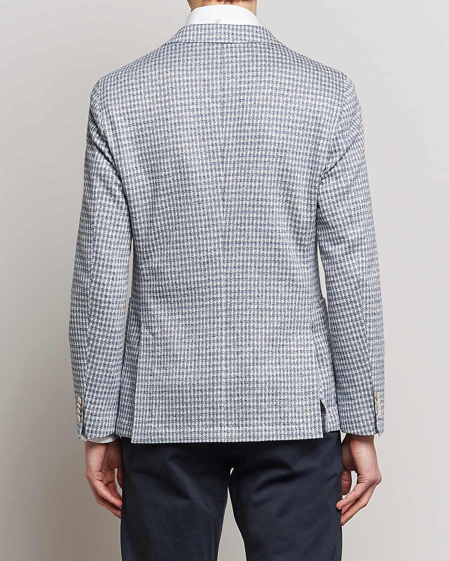 Homme | Blazers | BOSS BLACK | Hanry Linen/Cotton Structured Blazer Open Blue