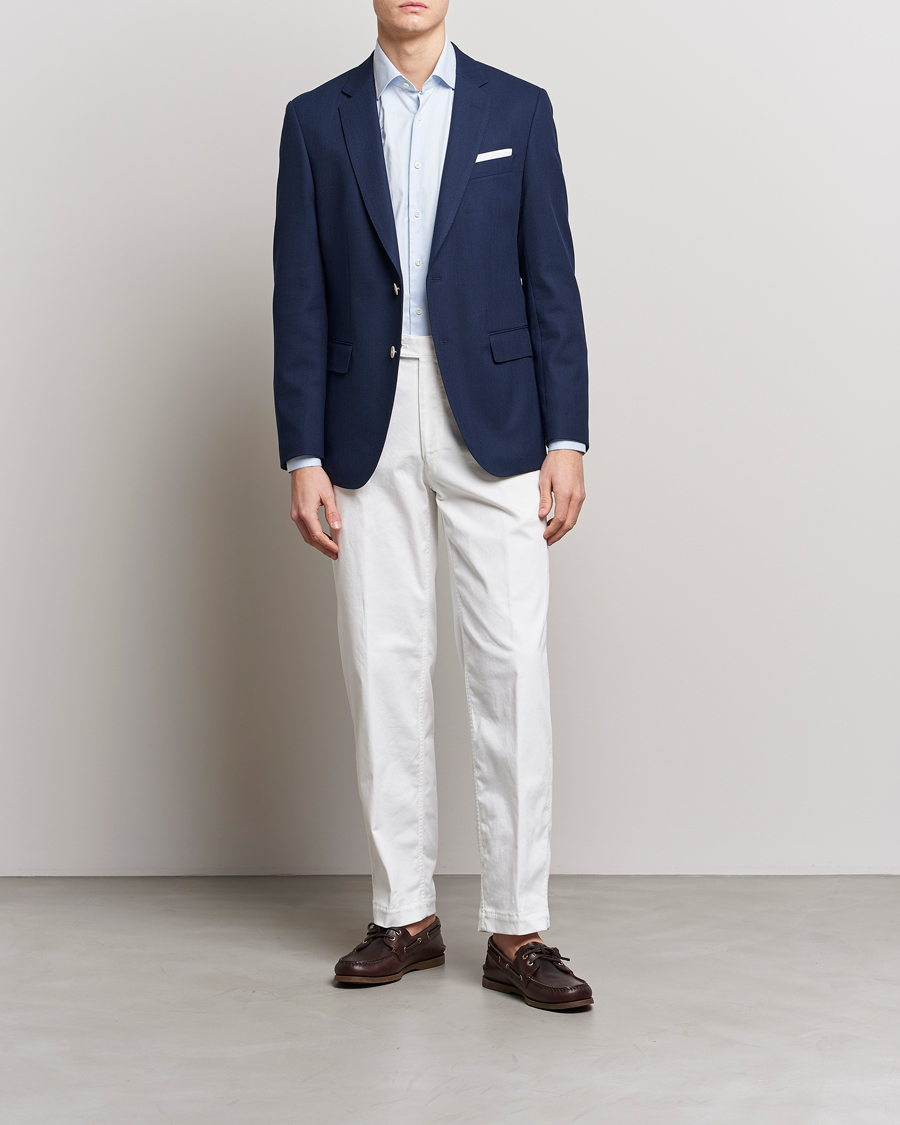 Homme | Blazers | BOSS BLACK | Hutson Wool/Cotton Club Blazer Dark Blue