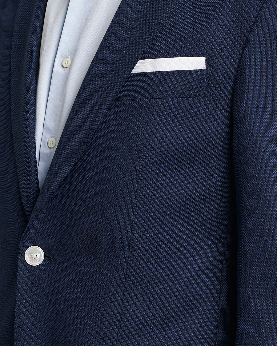 Homme | Blazers | BOSS BLACK | Hutson Wool/Cotton Club Blazer Dark Blue