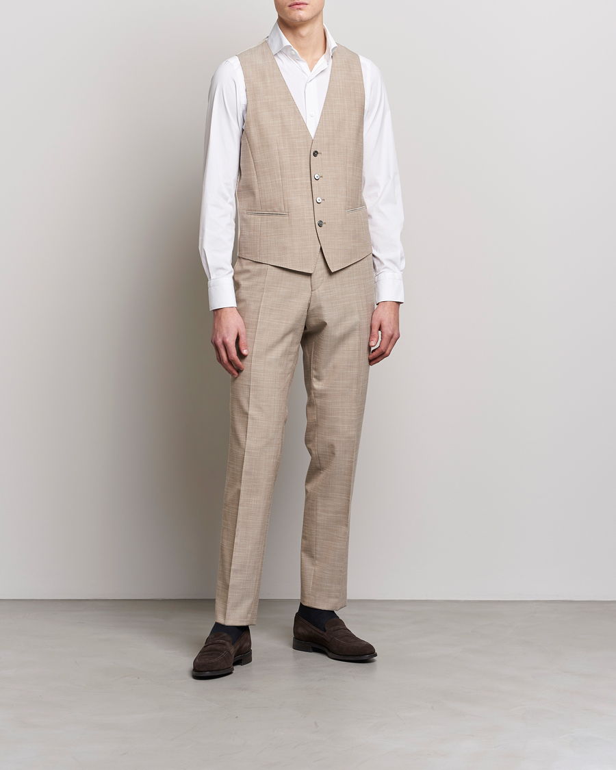 Homme | Blazers | BOSS BLACK | Huge Wool/Cotton Vest Light Beige