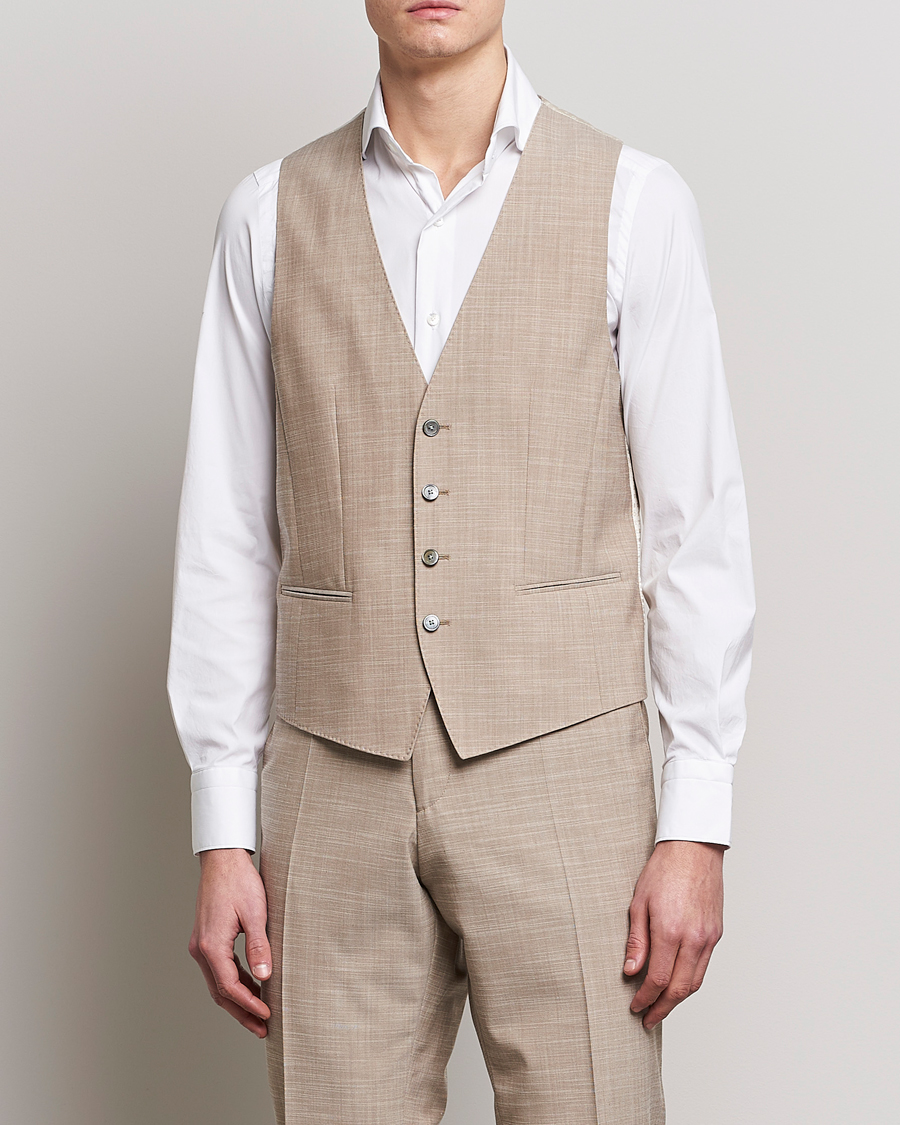 Homme | Blazers | BOSS BLACK | Huge Wool/Cotton Vest Light Beige