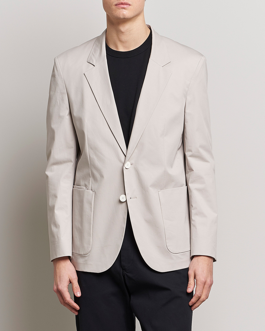 Homme | Blazers | HUGO | Haero Cotton Patch Pocket Blazer Light Beiege