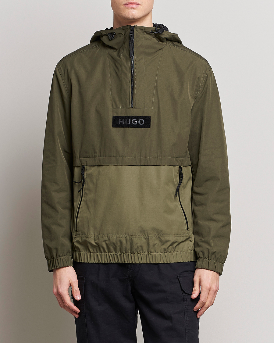 Homme | Manteaux Et Vestes | HUGO | Breaker Anorak Open Green