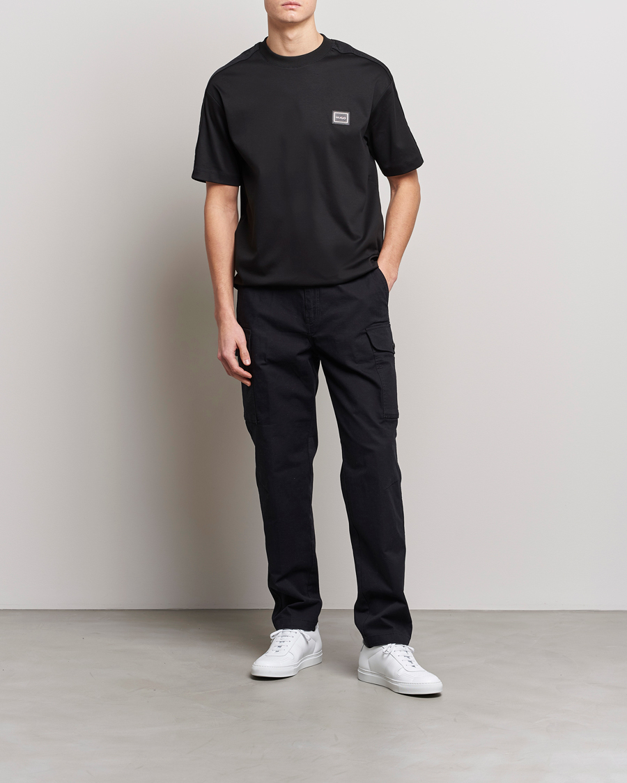 Homme | T-shirts | HUGO | Dalix Logo Crew Neck T-Shirt Black