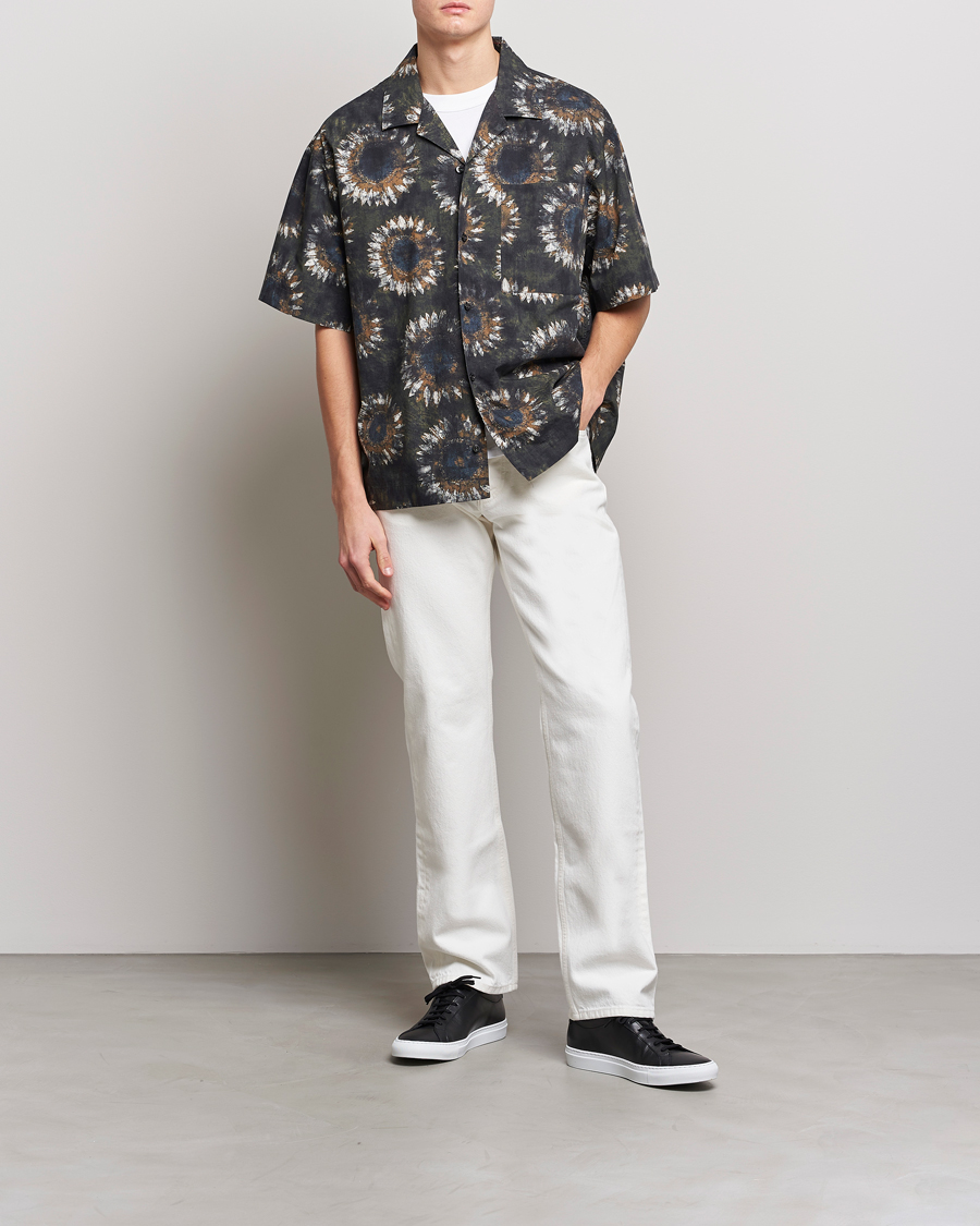 Homme | Chemises | HUGO | Egeeno Printed Resort Collar Short Sleeve Shirt Green