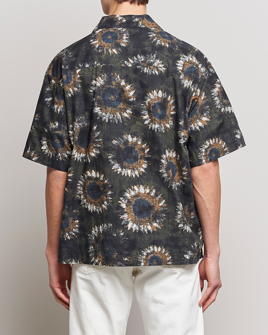 Homme | Chemises | HUGO | Egeeno Printed Resort Collar Short Sleeve Shirt Green