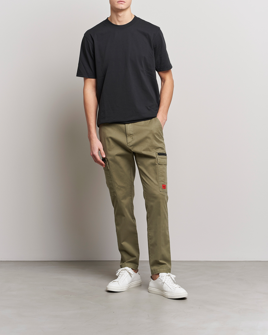 Homme | Pantalons | HUGO | Glian Ripstop Cargo Pants Open Green