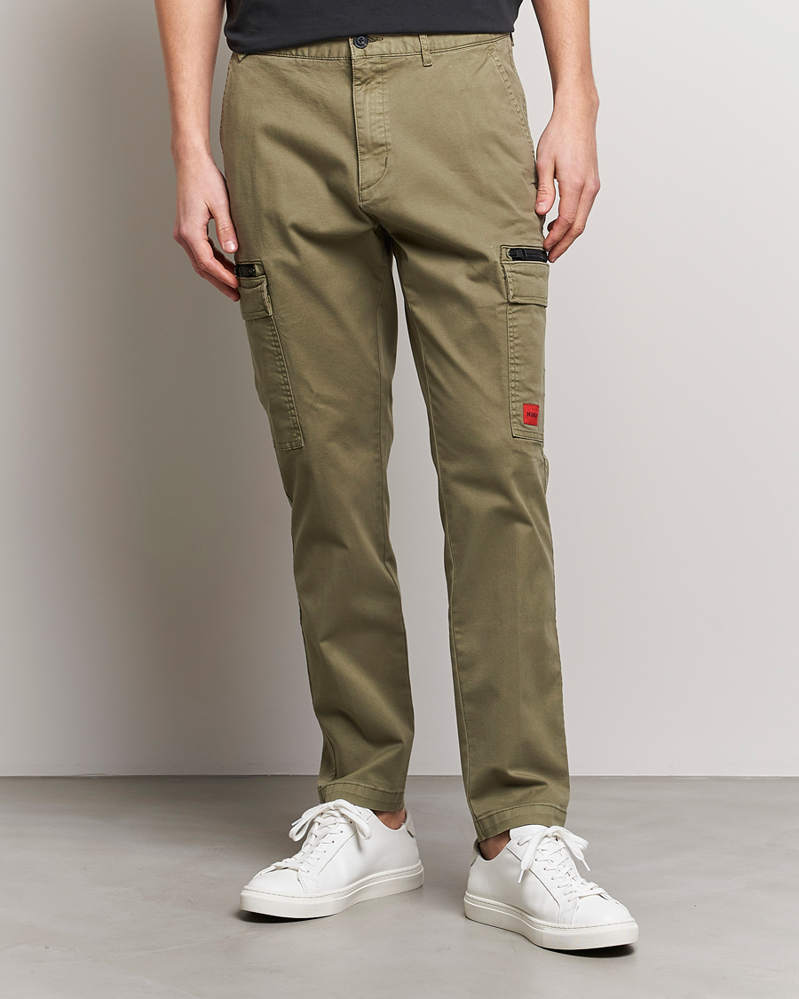 Homme | Pantalons | HUGO | Glian Ripstop Cargo Pants Open Green