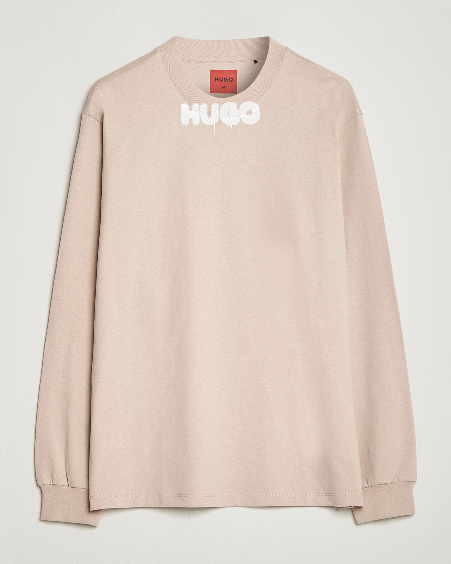 Homme | Pulls Et Tricots | HUGO | Dotopaxi Logo Crew Neck Sweatshirt Light Beige