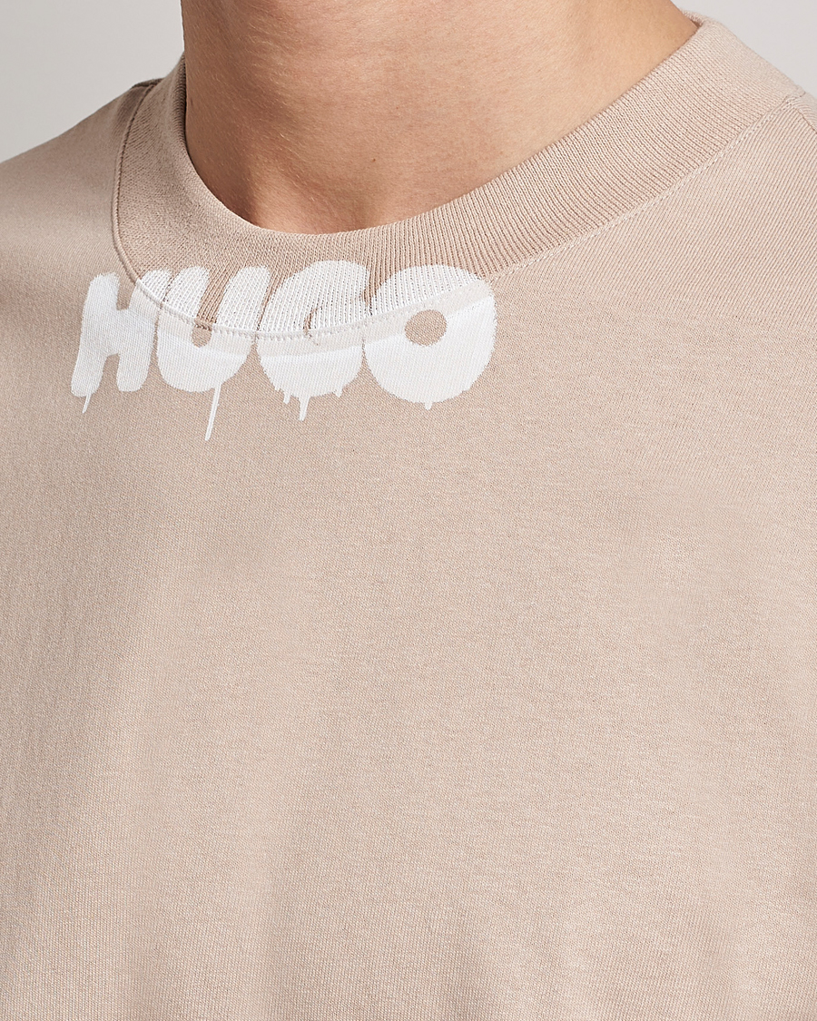 Homme | Pulls Et Tricots | HUGO | Dotopaxi Logo Crew Neck Sweatshirt Light Beige