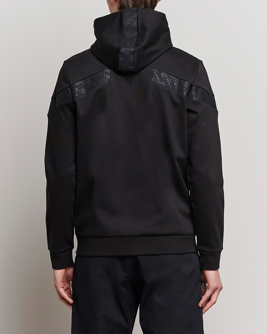Homme | Pulls Et Tricots | BOSS GREEN | Saggy Mirror Full-Zip Hoodie Black