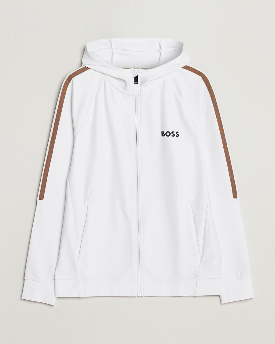 Homme | Pulls Et Tricots | BOSS GREEN | Sicon Performance Full-Zip Hoodie White