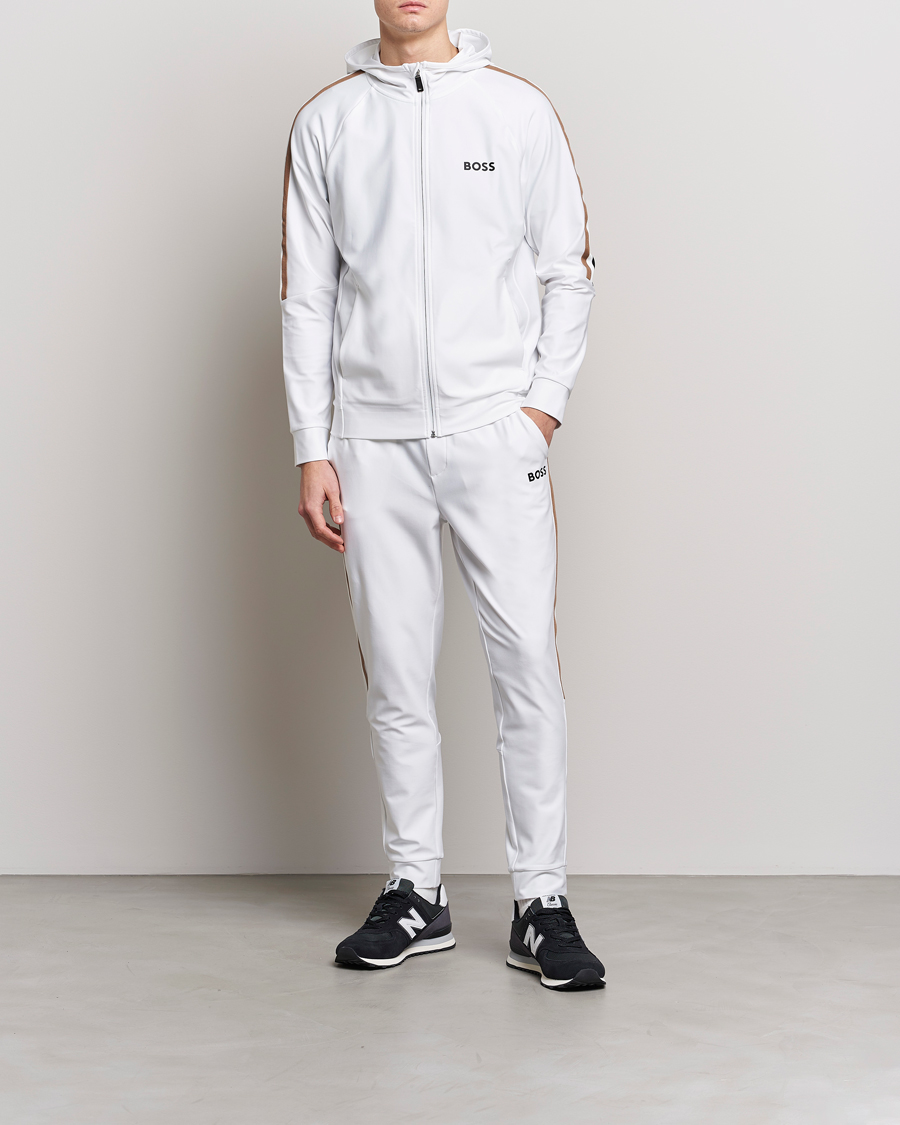 Homme | Pulls Et Tricots | BOSS GREEN | Sicon Performance Full-Zip Hoodie White