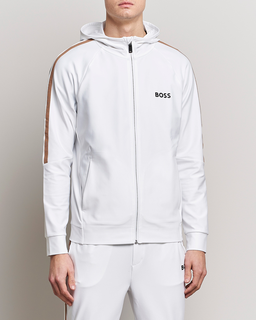 Homme | Pulls Et Tricots | BOSS GREEN | Sicon Performance Full-Zip Hoodie White