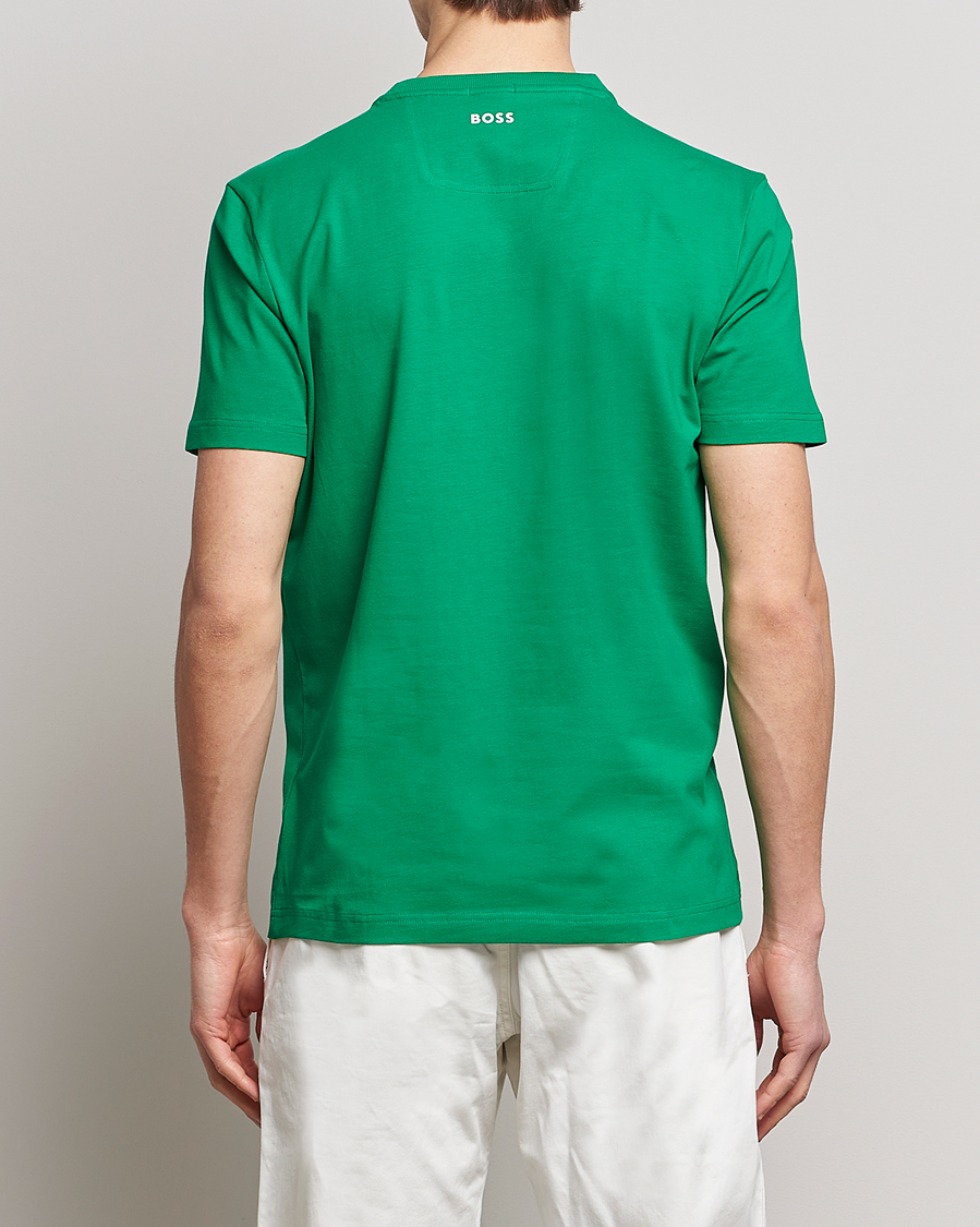 Homme | T-shirts | BOSS GREEN | Circle Logo Crew Neck T-Shirt Open Green