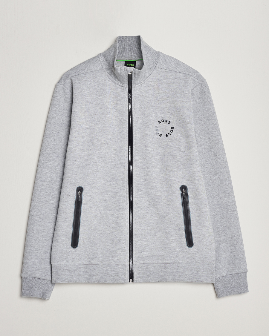 Homme | Pulls Et Tricots | BOSS GREEN | Skaz Full-Zip Light Grey