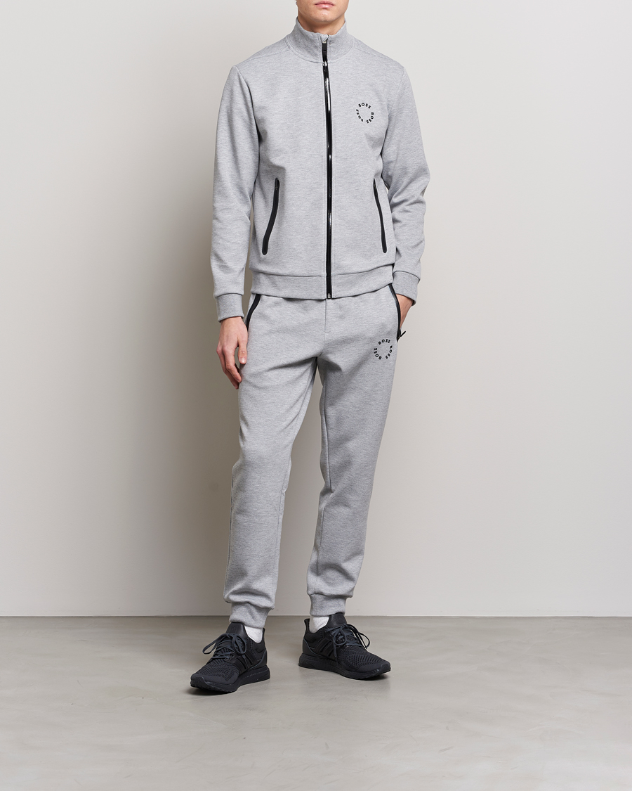 Homme | Pulls Et Tricots | BOSS GREEN | Skaz Full-Zip Light Grey