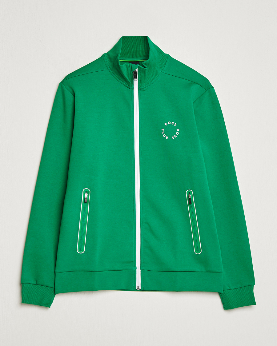 Homme | Pulls Et Tricots | BOSS GREEN | Skaz Full-Zip Open Green