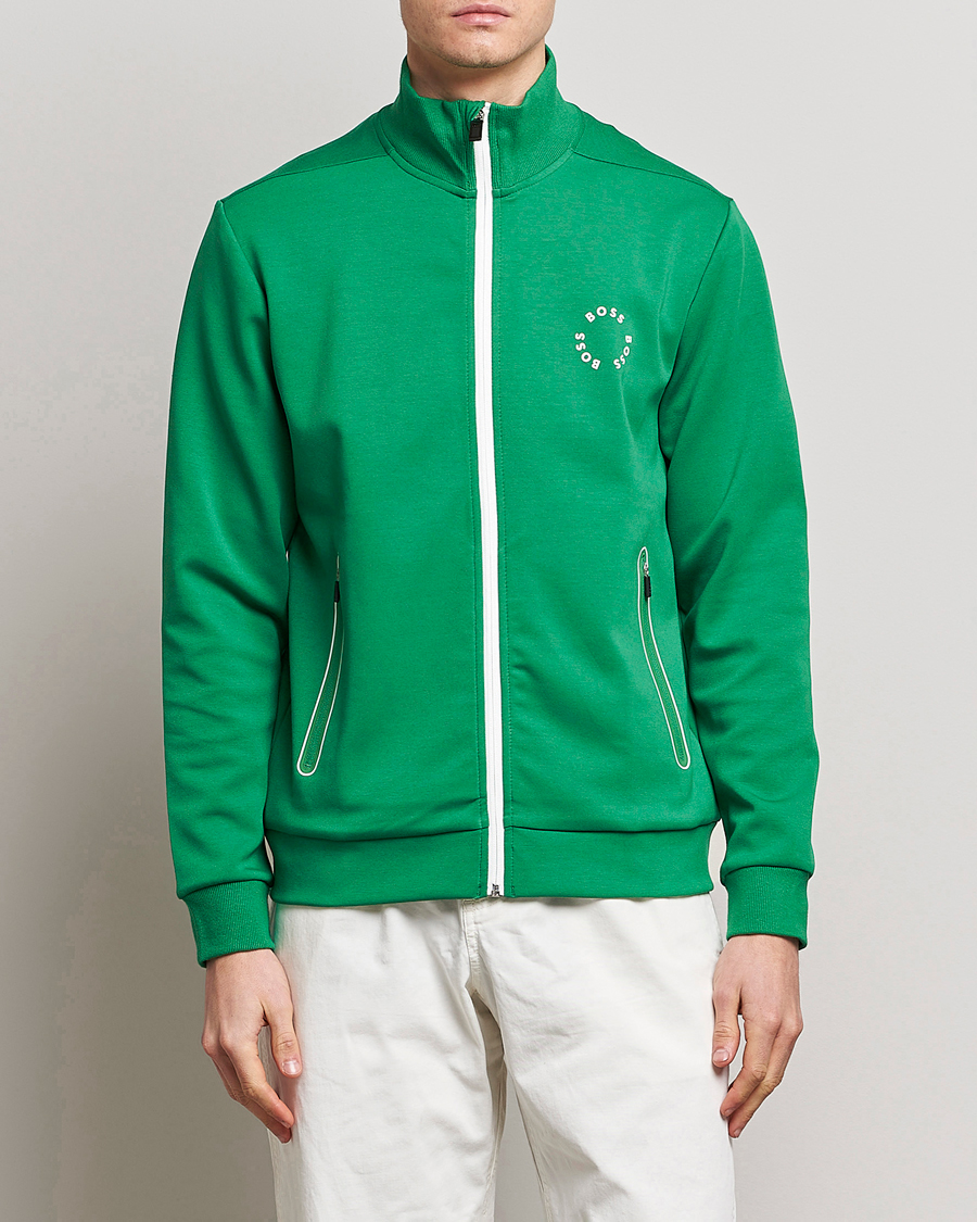 Homme | Pulls Et Tricots | BOSS GREEN | Skaz Full-Zip Open Green