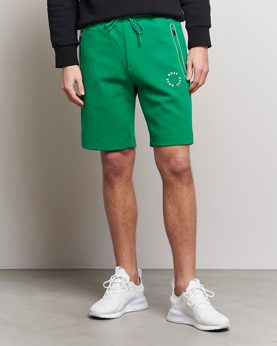 Homme | Shorts | BOSS GREEN | Headlo Sweatshorts Open Green