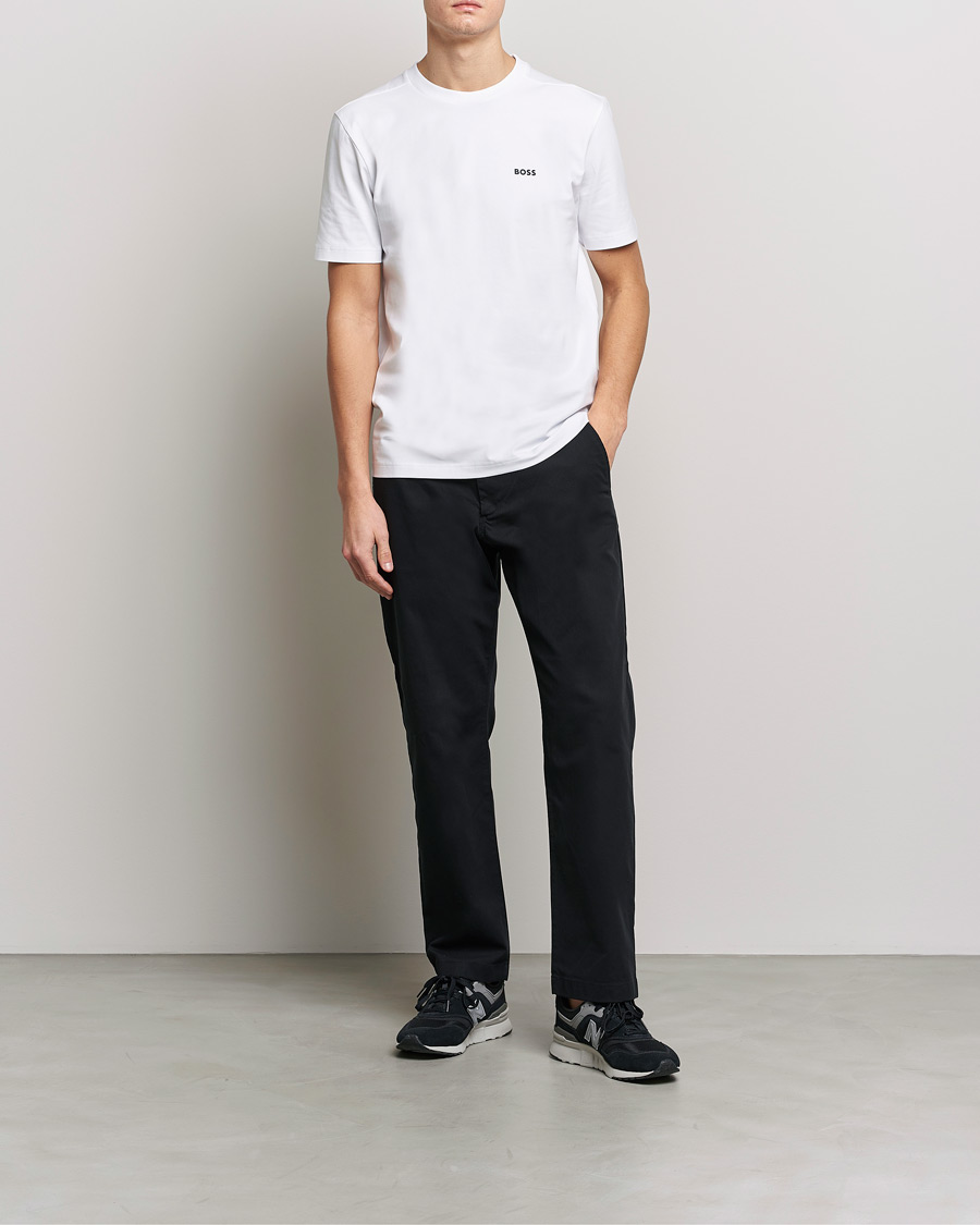 Homme | T-shirts | BOSS GREEN | Logo Crew Neck T-Shirt White