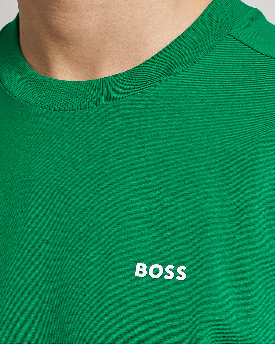 Homme | T-shirts | BOSS GREEN | Logo Crew Neck T-Shirt Open Green