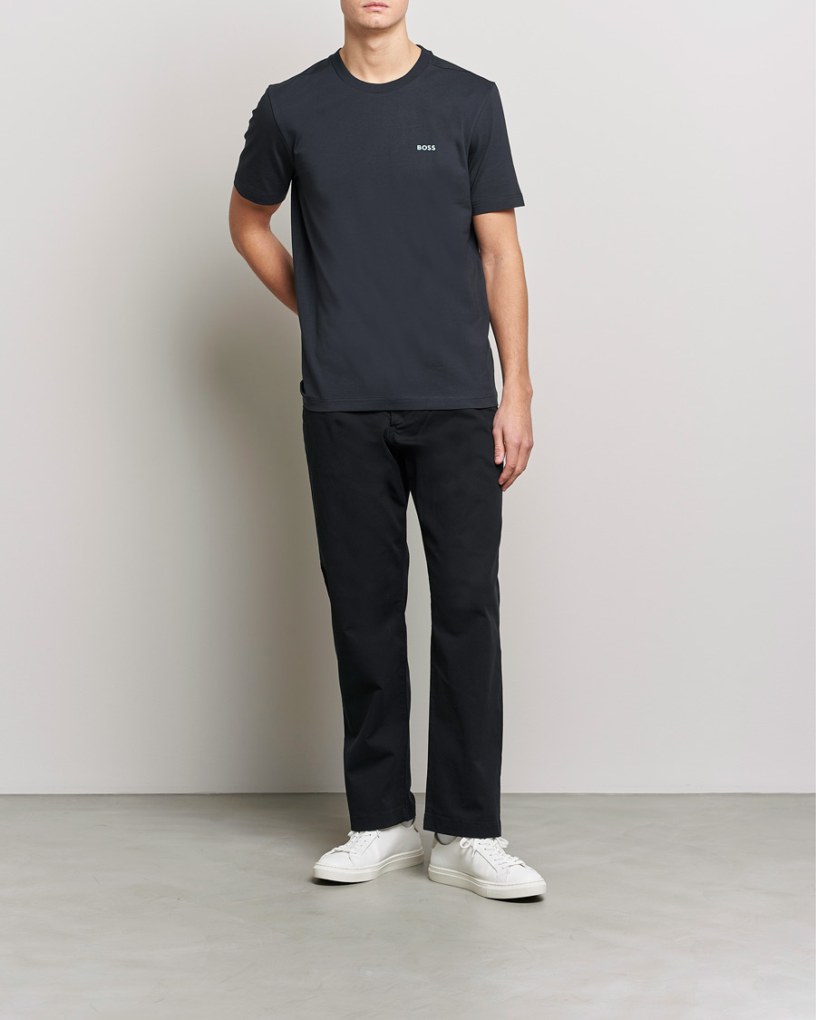 Homme | T-shirts | BOSS GREEN | Logo Crew Neck T-Shirt Dark Blue