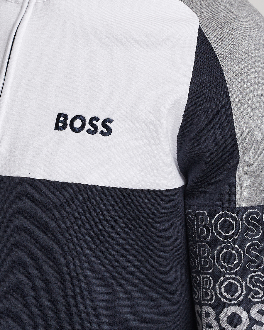 Homme | Pulls Et Tricots | BOSS GREEN | Zolko Knitted Half-Zip Dark Blue