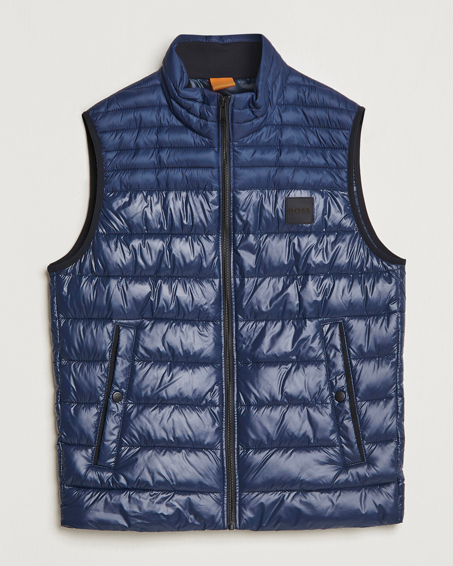 Homme | Gilets | BOSS ORANGE | Odeno Down Vest Dark Blue