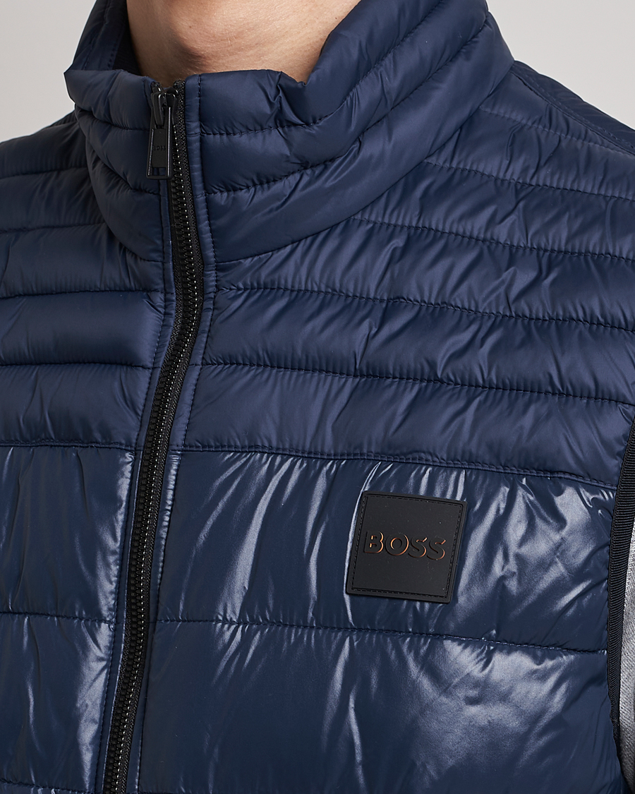 Homme | Gilets | BOSS ORANGE | Odeno Down Vest Dark Blue