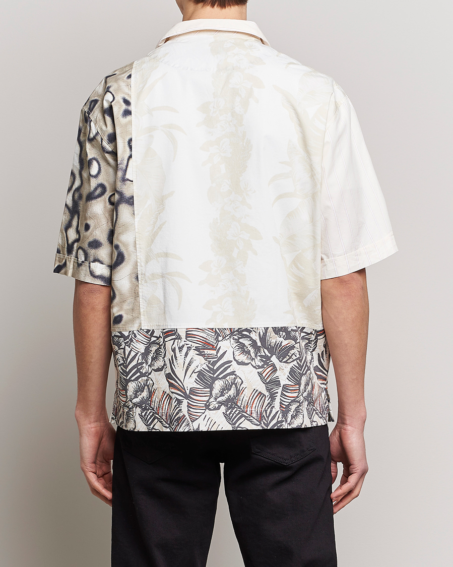Homme | Chemises | BOSS ORANGE | Lapis Resort Collar Printed Short Sleeve Shirt Bei