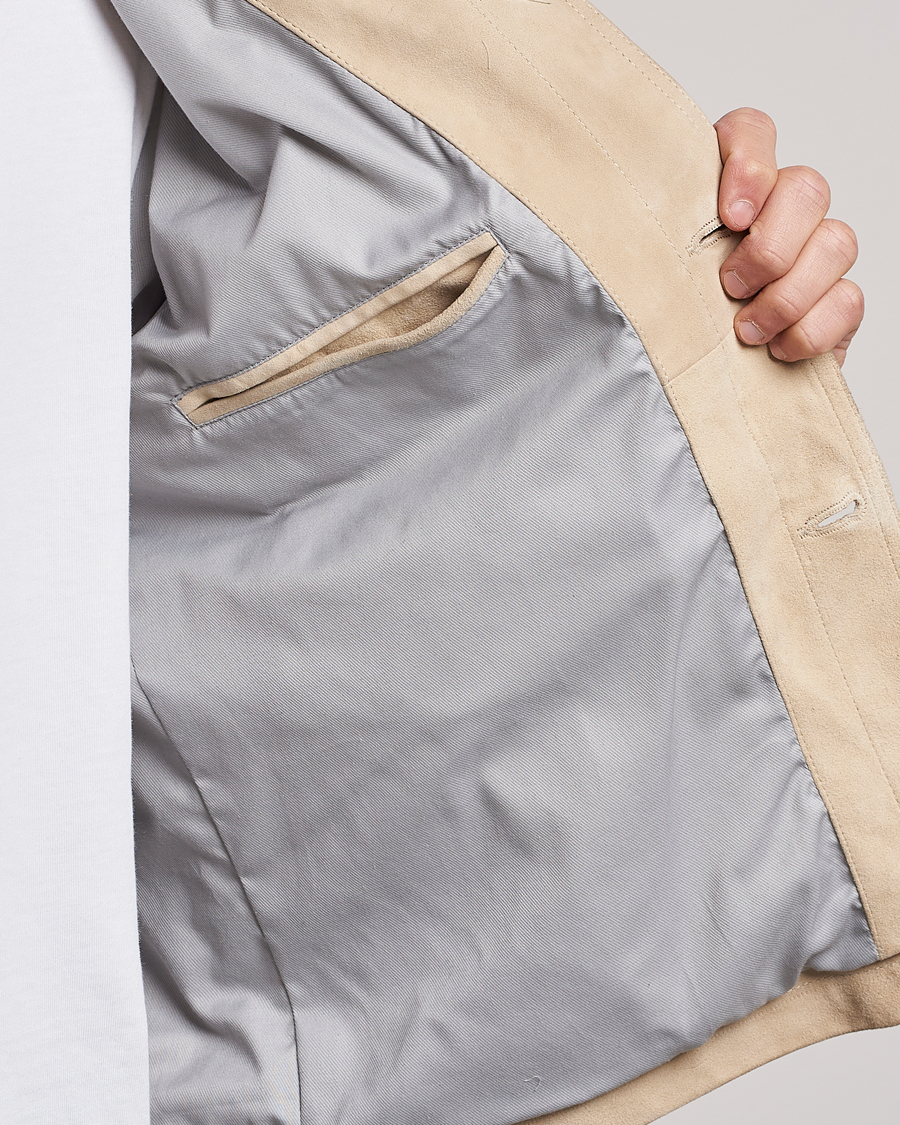 Homme | Manteaux Et Vestes | BOSS ORANGE | Jaked Suede Jacket Light Beige