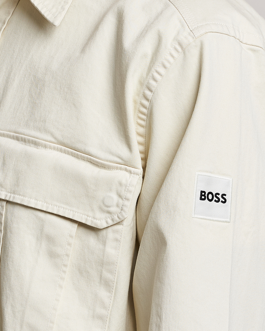 Homme | Chemises | BOSS ORANGE | Lisel Pocket Overshirt Light Beige