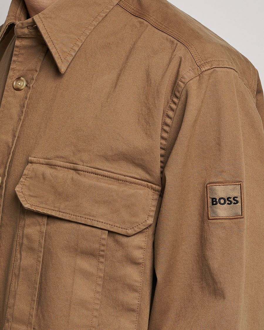 Homme | Chemises | BOSS ORANGE | Lisel Pocket Overshirt Open Beige