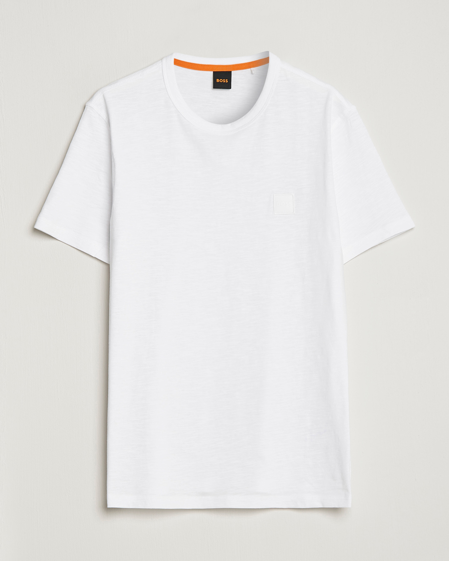 Homme | T-shirts | BOSS ORANGE | Tegood Slub Crew Neck T-Shirt White