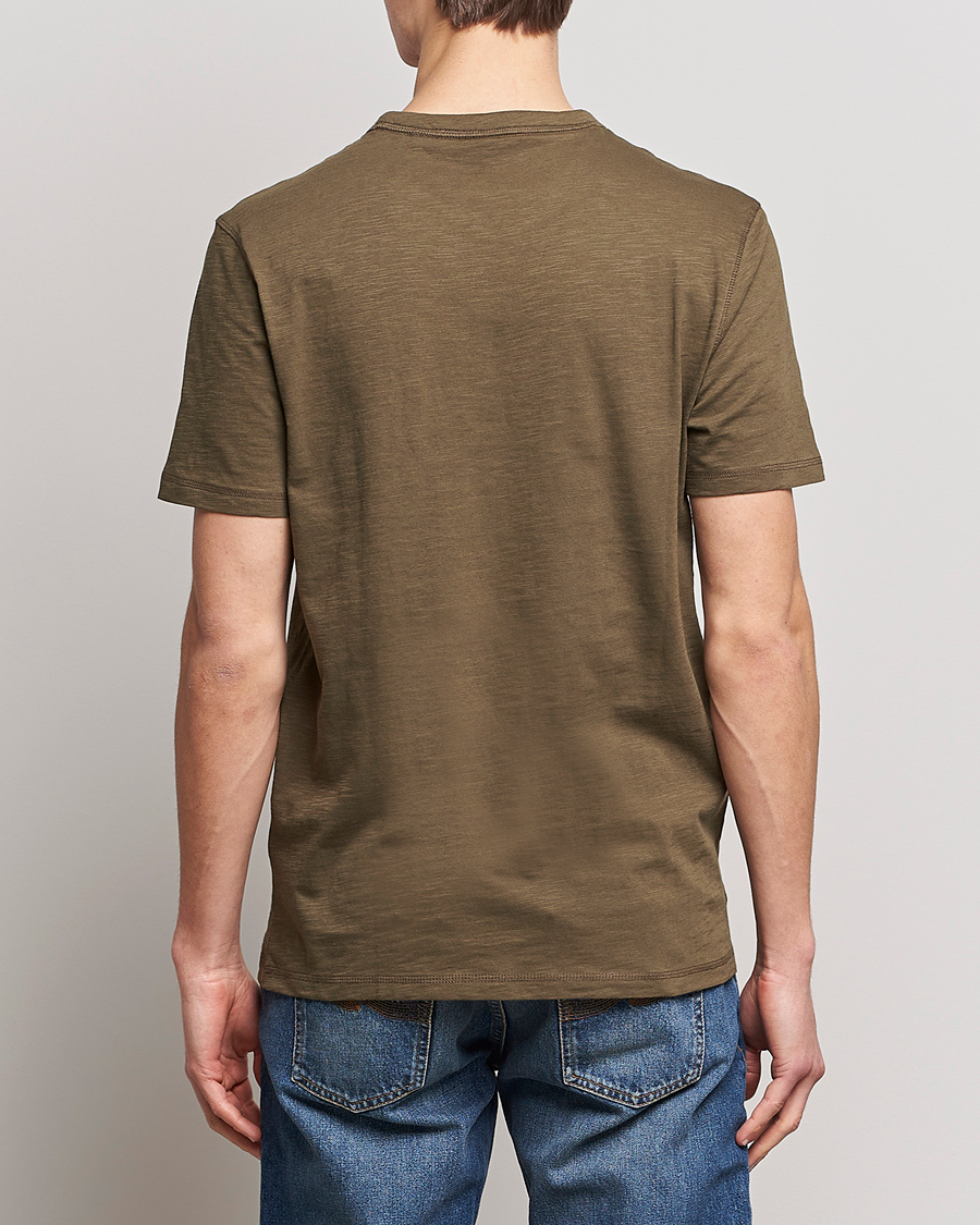 Homme | T-shirts | BOSS ORANGE | Tegood Slub Crew Neck T-Shirt Dark Green