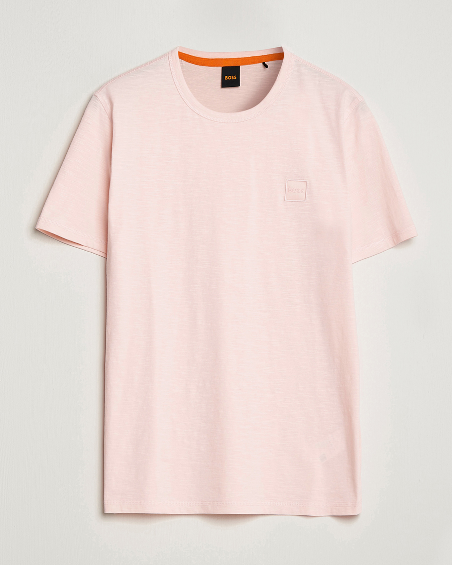 Homme | T-shirts | BOSS ORANGE | Tegood Slub Crew Neck T-Shirt Open Pink