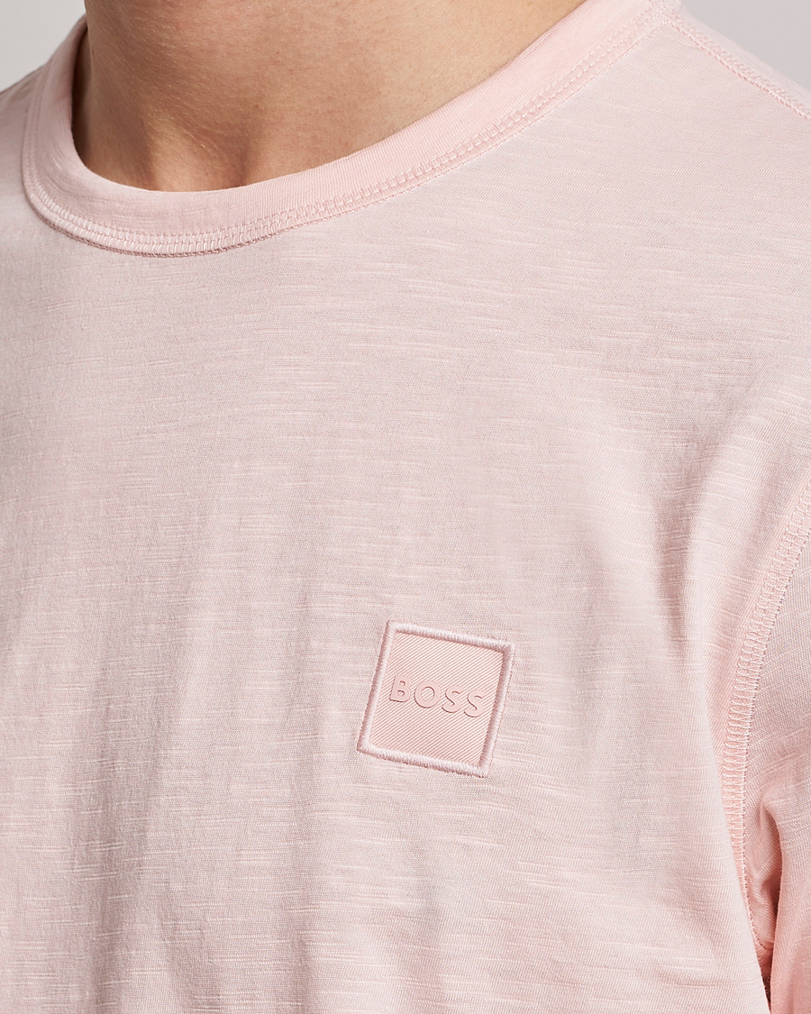 Homme | T-shirts | BOSS ORANGE | Tegood Slub Crew Neck T-Shirt Open Pink