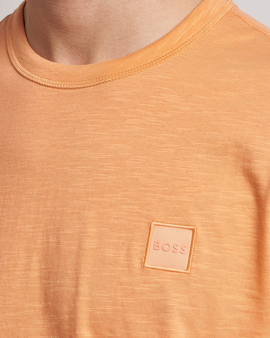 Homme | T-shirts | BOSS ORANGE | Tegood Slub Crew Neck T-Shirt Pastel Orange