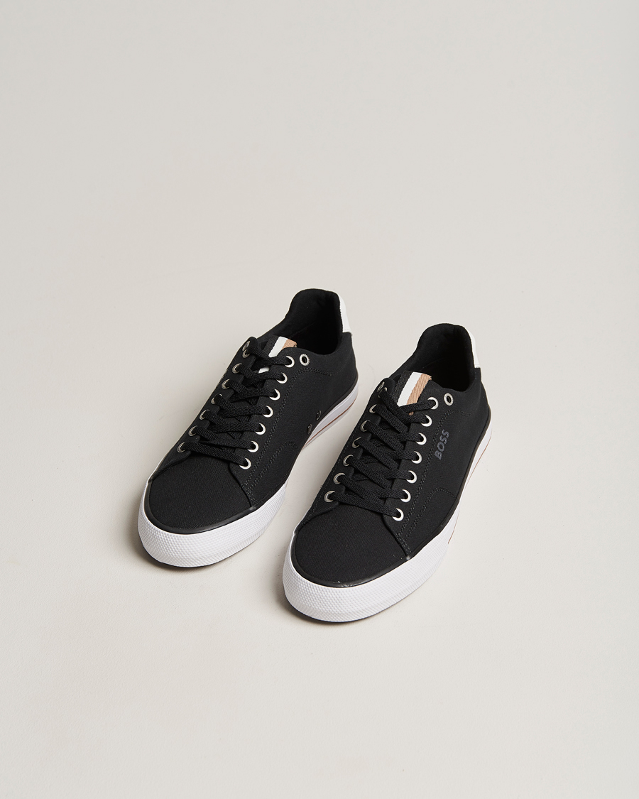 Homme | Aiden Canvas Sneaker Black | BOSS BLACK | Aiden Canvas Sneaker Black