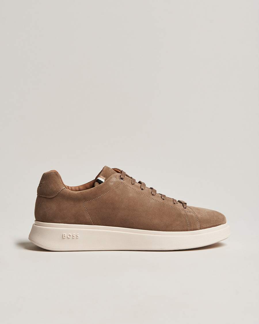 Homme | Bulton Suede Sneaker Medium Beige | BOSS BLACK | Bulton Suede Sneaker Medium Beige