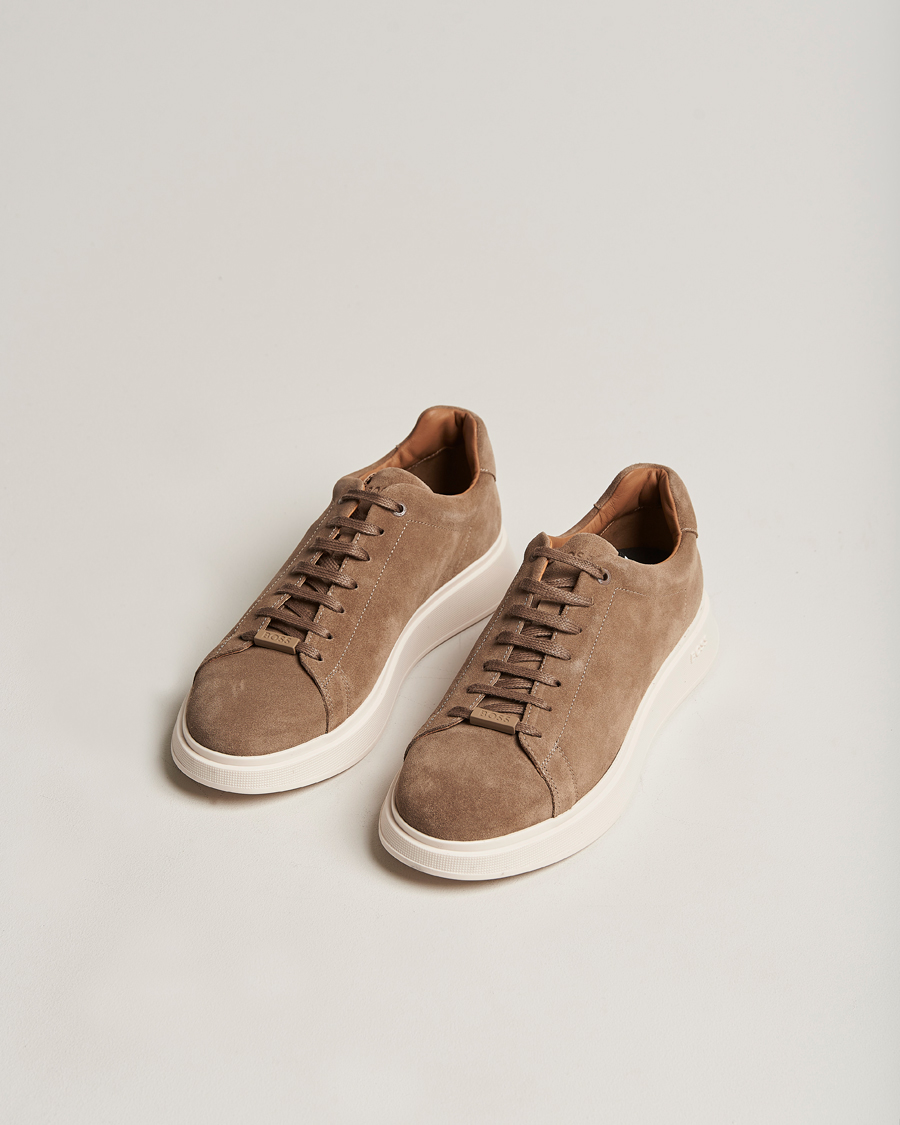 Homme | Bulton Suede Sneaker Medium Beige | BOSS BLACK | Bulton Suede Sneaker Medium Beige