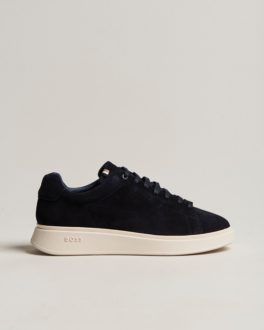 Homme | Bulton Suede Sneaker Dark Blue | BOSS BLACK | Bulton Suede Sneaker Dark Blue