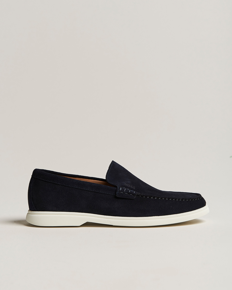 Homme | Sienne Suede Loafer Dark Blue | BOSS BLACK | Sienne Suede Loafer Dark Blue