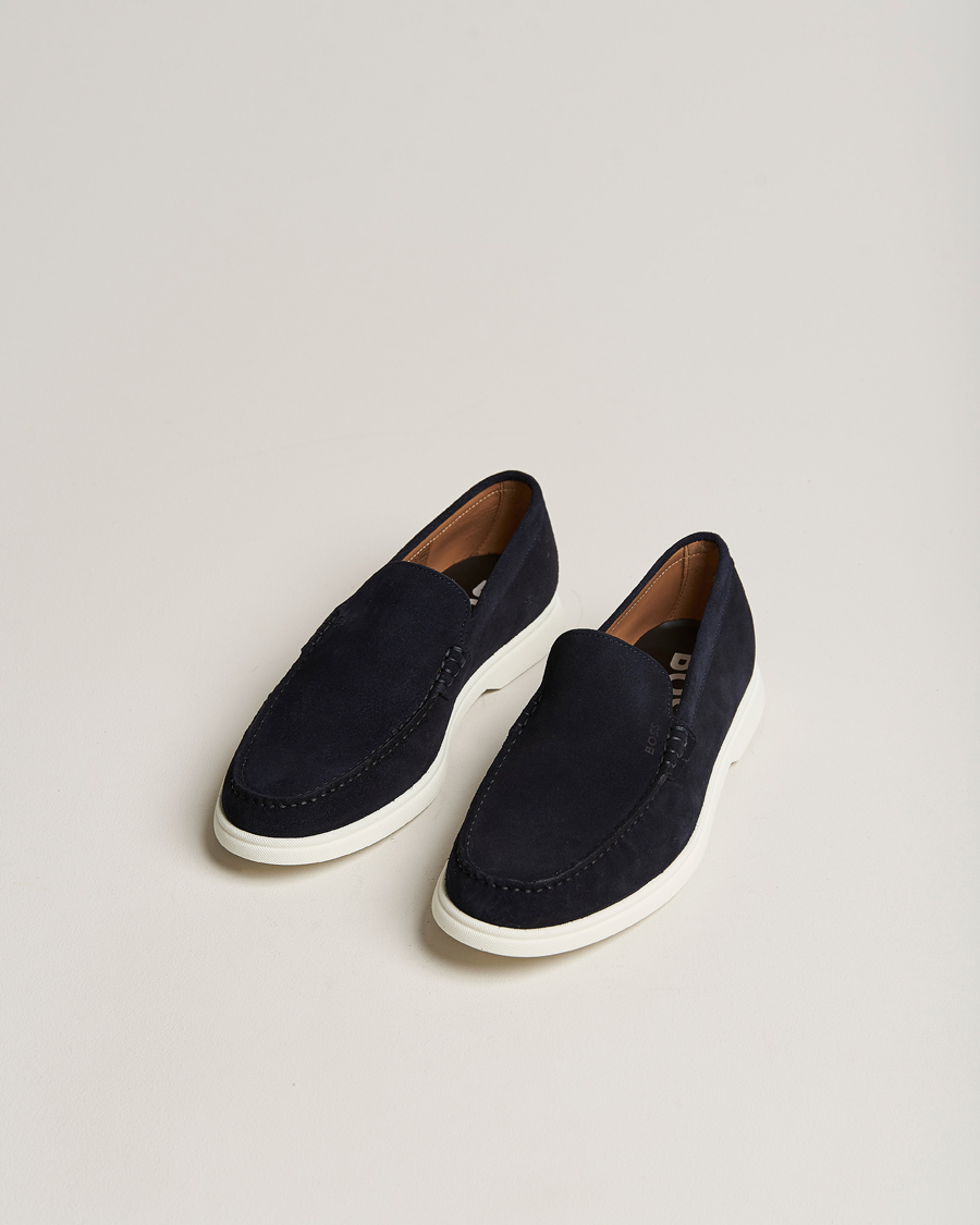 Homme | Sienne Suede Loafer Dark Blue | BOSS BLACK | Sienne Suede Loafer Dark Blue