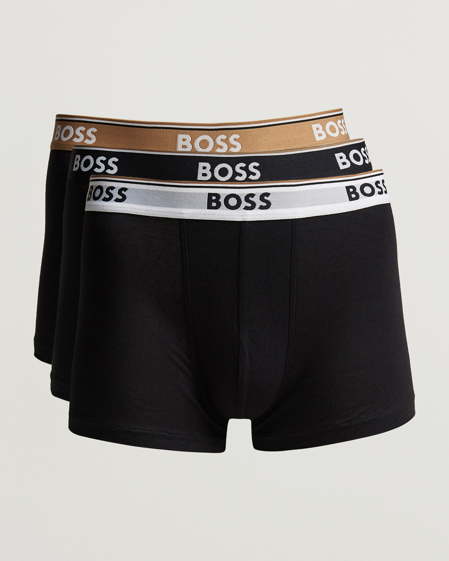 Homme | Sous-Vêtements Et Chaussettes | BOSS BLACK | 3-Pack Trunk Boxer Black