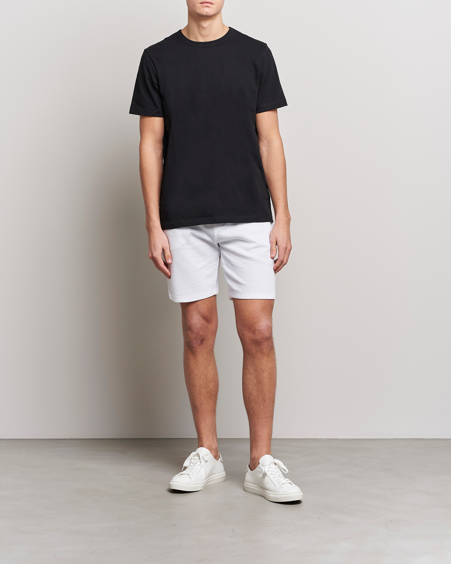 Homme | Shorts | BOSS BLACK | Waffle Logo Shorts Open White