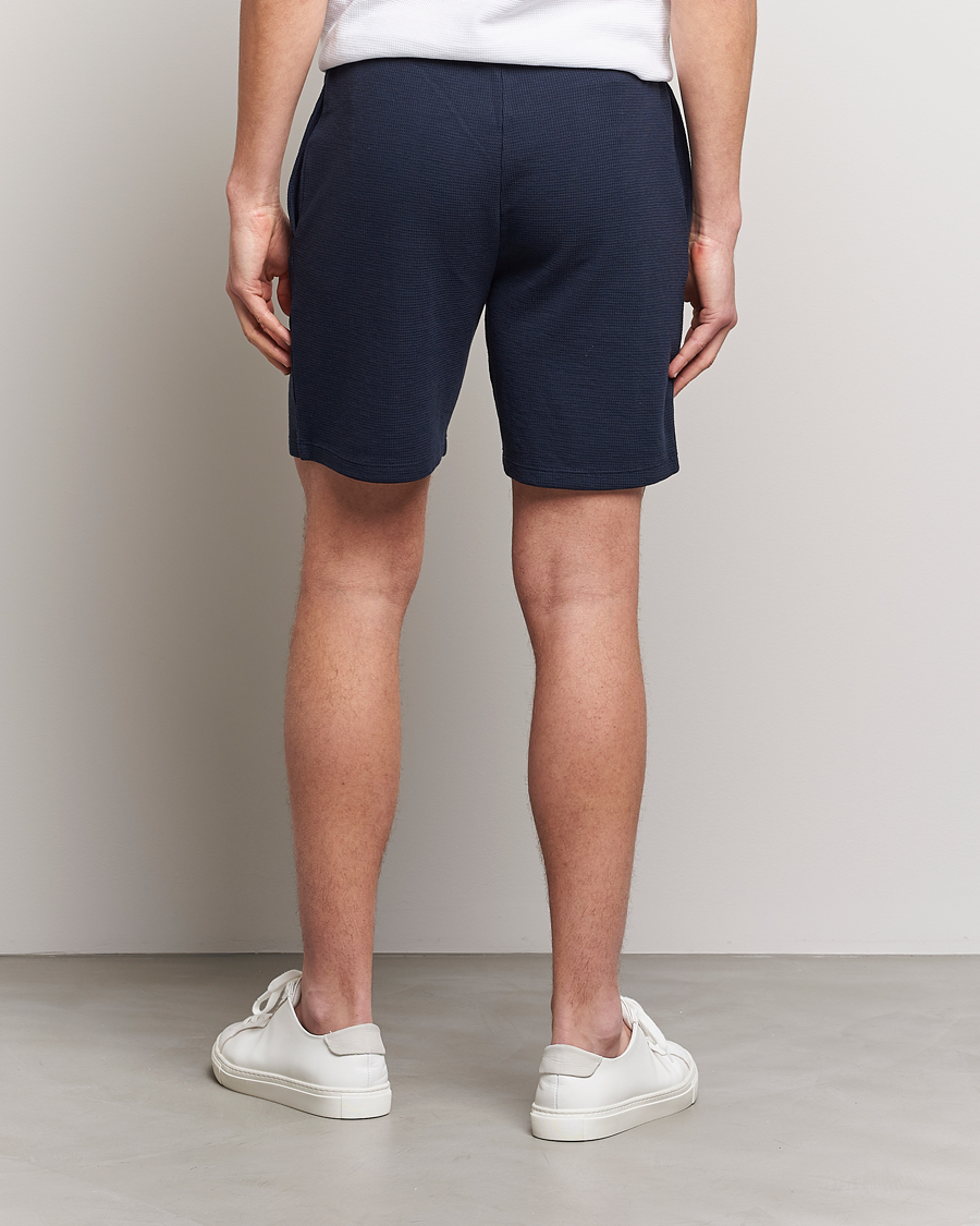 Homme | Shorts | BOSS BLACK | Waffle Logo Shorts Dark Blue