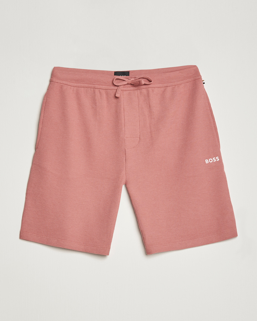 Homme | Shorts | BOSS BLACK | Waffle Logo Shorts Open Pink