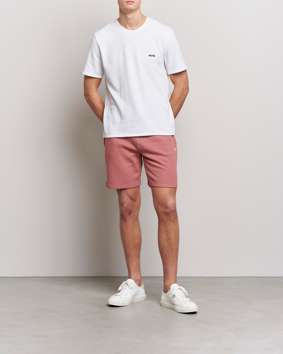 Homme | Shorts | BOSS BLACK | Waffle Logo Shorts Open Pink